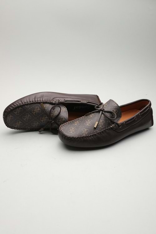 Gondol Erkek Hakiki Deri Klasik Loafer Kahverengi 45 ttx.650