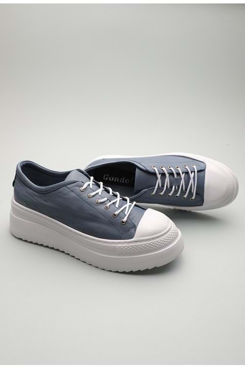 Gondol Hakiki Deri Günlük Hafif Taban Spor Ayakkabı zx.1104 - Mavi - 36