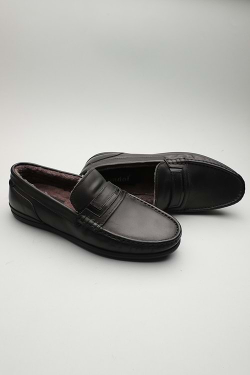 Gondol Erkek Hakiki Deri Klasik Loafer Siyah 42 ttx.60199