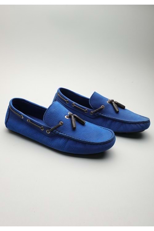 Gondol Erkek Hakiki Deri Klasik Loafer Saks Mavi 43 ttx.601106