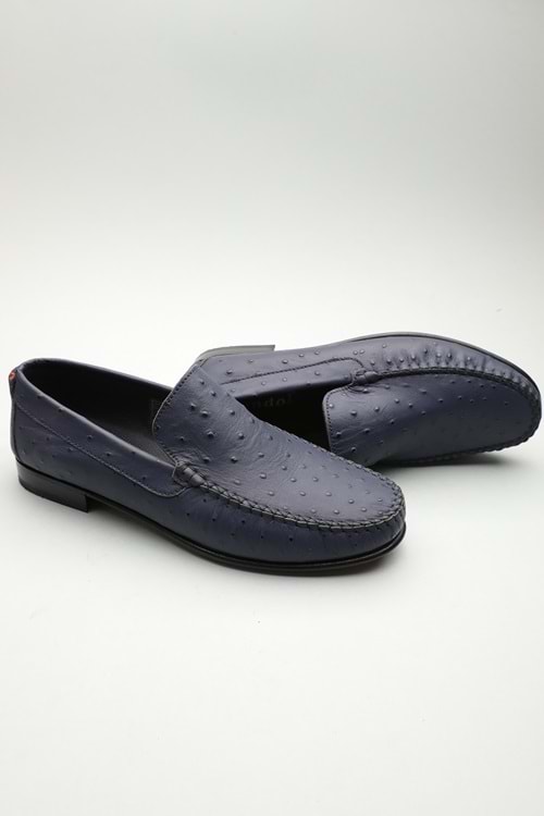 Gondol Erkek Hakiki Deri Klasik Kösele Lacivert 43 ttx.167