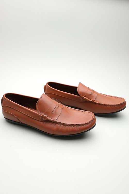 Gondol Erkek Hakiki Deri Klasik Loafer Taba 41 ttx.601121