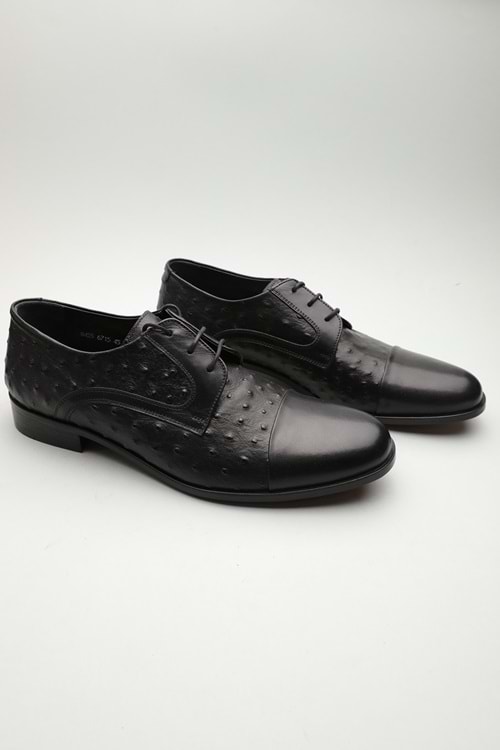 Gondol Erkek Hakiki Deri Klasik Kösele Siyah 45 ttx.176