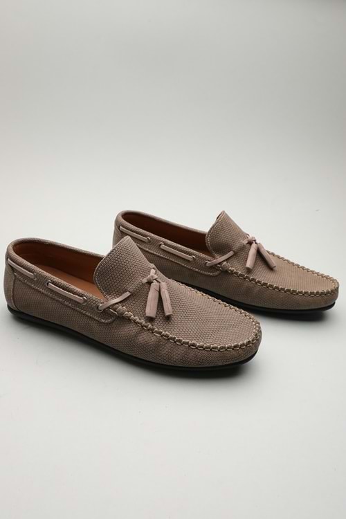 Gondol Erkek Hakiki Deri Klasik Loafer Vizon 41 ttx.601138