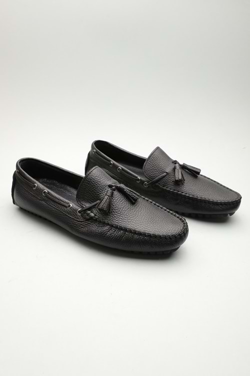 Gondol Erkek Hakiki Deri Klasik Loafer Siyah 42 ttx.601150
