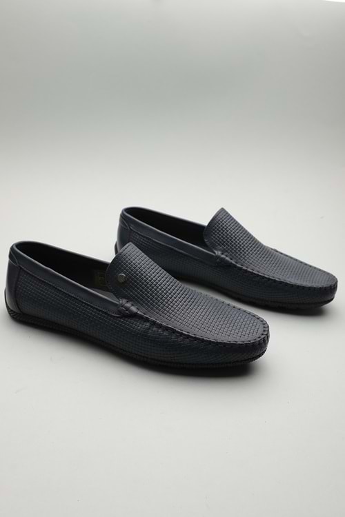 Gondol Erkek Hakiki Deri Klasik Loafer Lacivert 41 ttx.601159