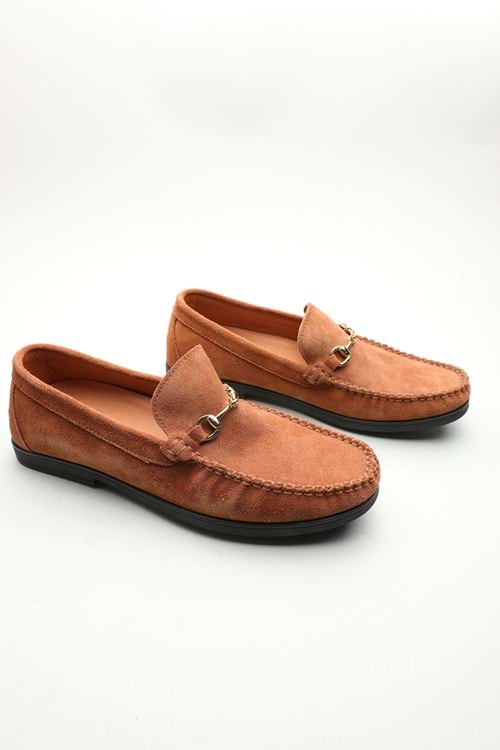 Gondol Erkek Hakiki Deri Klasik Loafer Taba Süet 41 ttx.601175