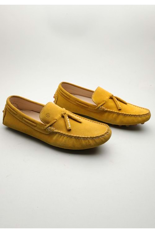 Gondol Erkek Hakiki Deri Klasik Loafer Sarı 42 ttx.601179