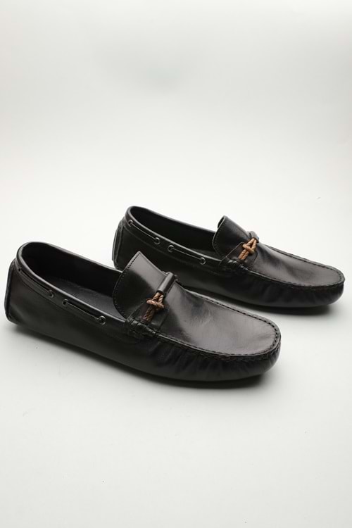 Gondol Erkek Hakiki Deri Klasik Loafer Siyah 42 ttx.601190