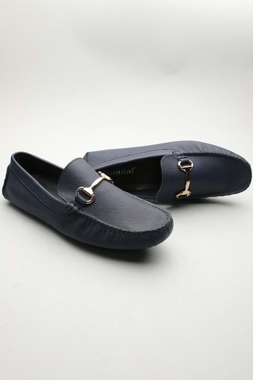 Gondol Erkek Hakiki Deri Klasik Loafer Lacivert 42 ttx.601196