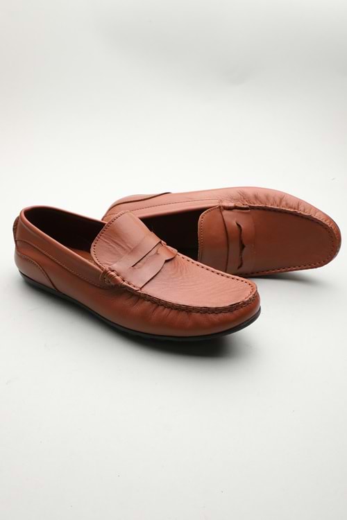 Gondol Erkek Hakiki Deri Klasik Loafer Taba 41 ttx.601198