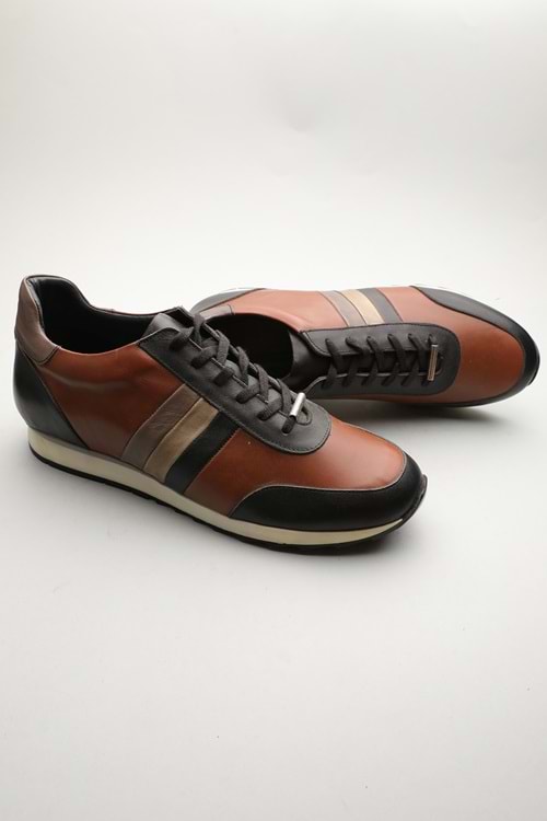 Gondol Erkek Hakiki Deri Klasik Casual Taba Kombin 45 ttx.530