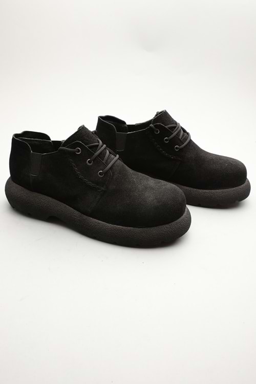 Gondol Erkek Hakiki Deri Klasik Casual Siyah Süet 40 ttx.531