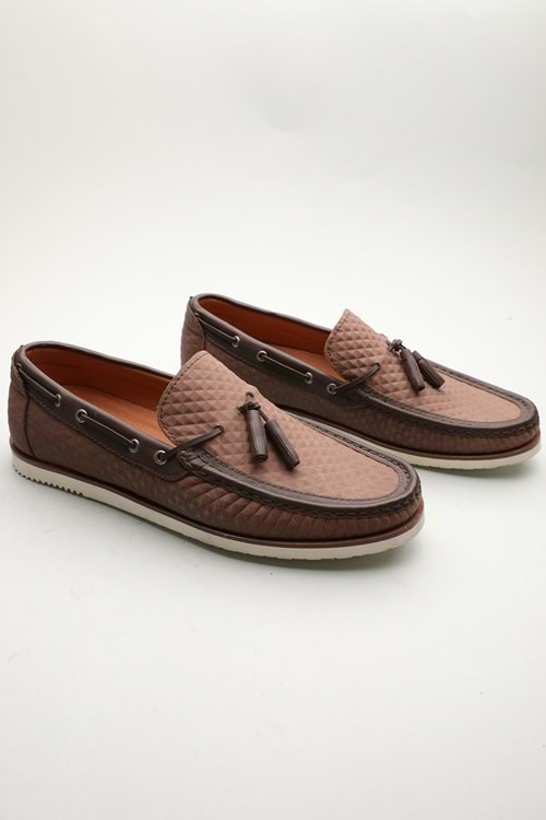 Gondol Erkek Hakiki Deri Klasik Loafer Kahverengi 42 ttx.601205