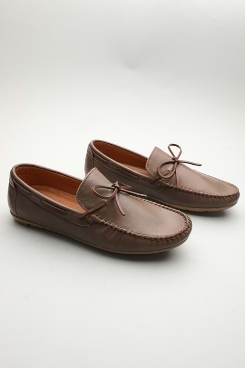 Gondol Erkek Hakiki Deri Klasik Loafer Kahverengi 41 ttx.601220