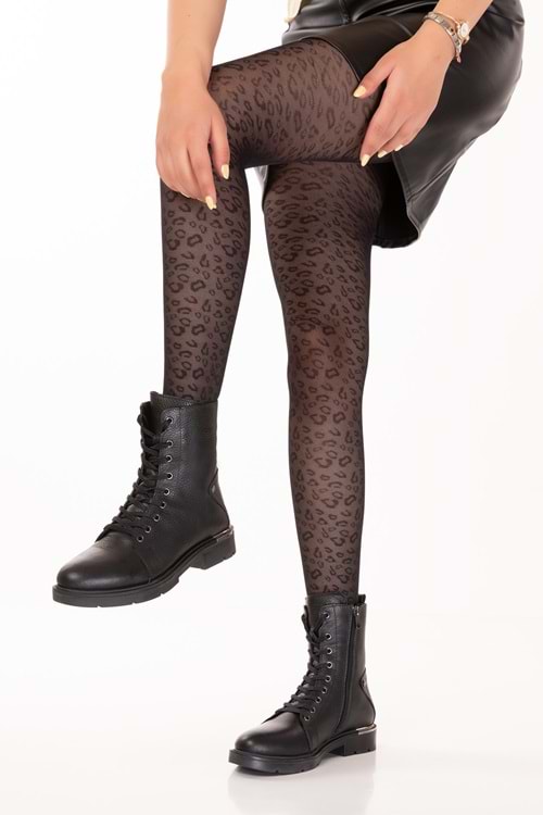 Gondol Hakiki Deri Metal Topuk Detaylı Bot Domenica - Siyah - 36