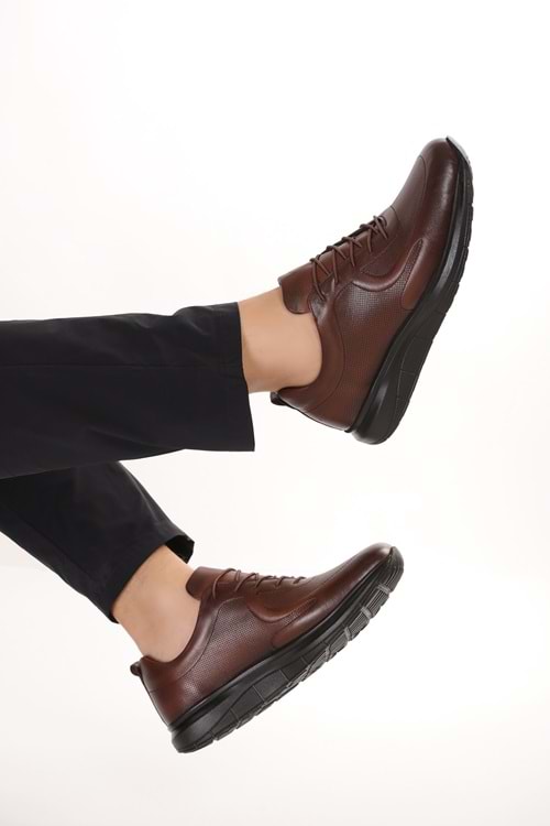 Gondol Erkek Hafif Rahat Taban Günlük Ayakkabı af.3659 - Kahverengi - 40