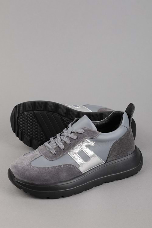 Gondol Içi Dışı Hakiki Deri Anatomik Taban Hafif Spor Ayakkabı ars.509 - Gri - 36