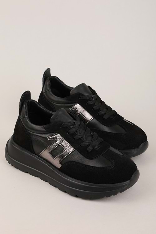 Gondol Içi Dışı Hakiki Deri Anatomik Taban Hafif Spor Ayakkabı ars.549 - Siyah - 36