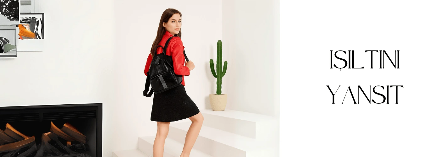 şık modern sırt çantası