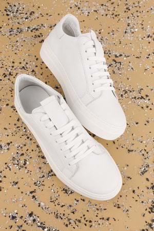 Gondol Hakiki Deri Anatomik Taban Spor Ayakkabı als.352 - Beyaz - 35