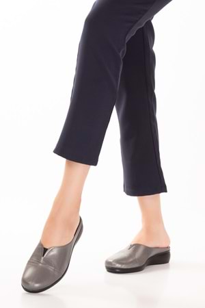 Gondol Hakiki Deri Ev Terliği Platin 36 özl.325