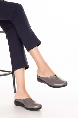 Gondol Hakiki Deri Ev Terliği Platin 37 özl.325