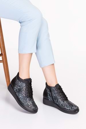 Gondol Kadın Hakiki Deri Petek Desenli Günlük Rahat Bot ndr.3805 - Galaxy - 37