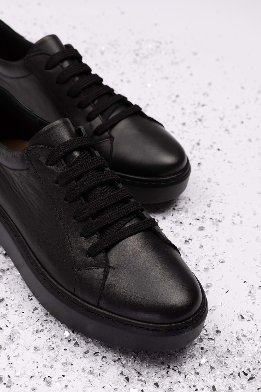 Gondol Hakiki Deri Anatomik Taban Spor Ayakkabı ell.6839 - Siyah - 36