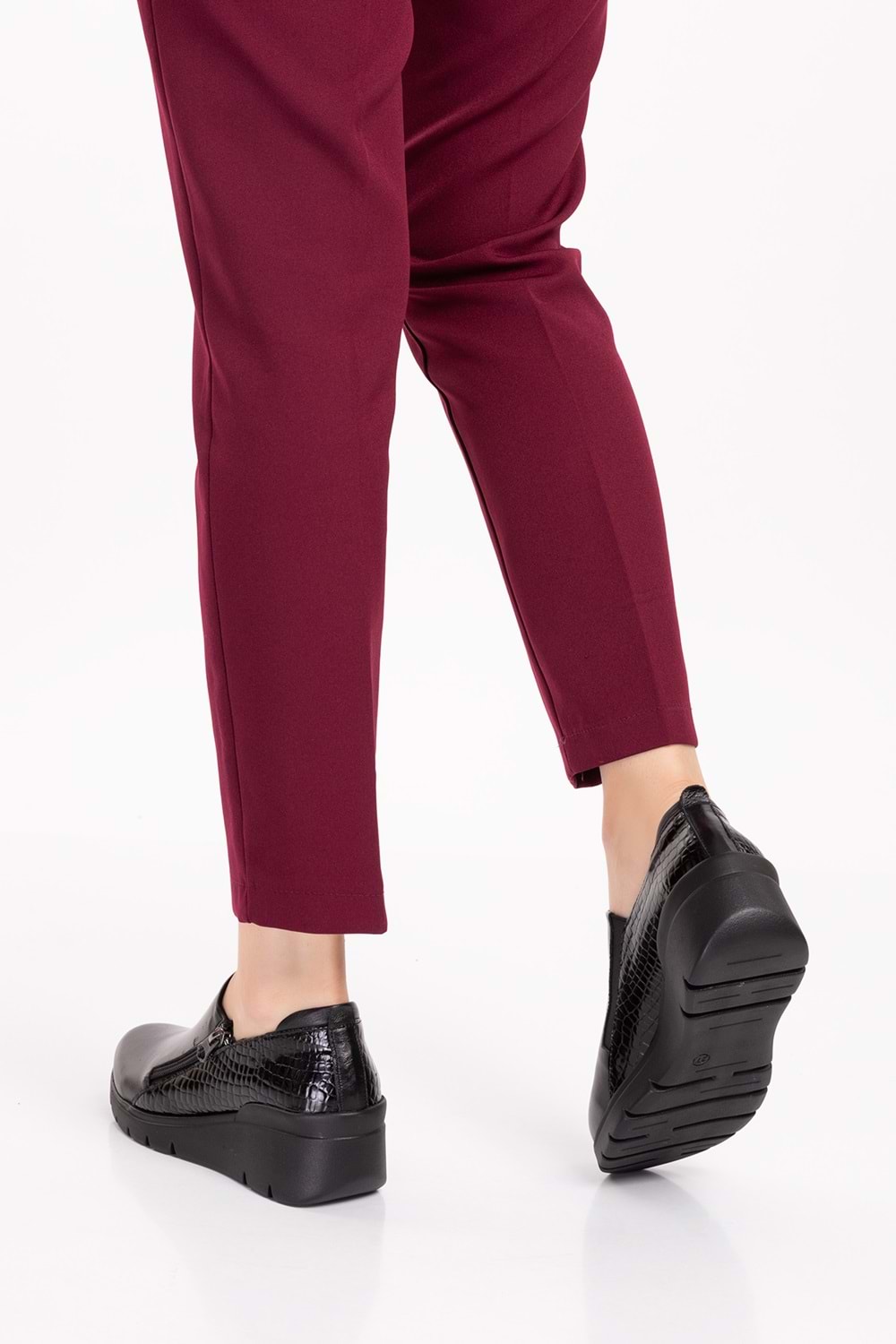 Gondol Hakiki Deri Anatomik Taban Rahat Ayakkabı esfa.4055 - Siyah - 37