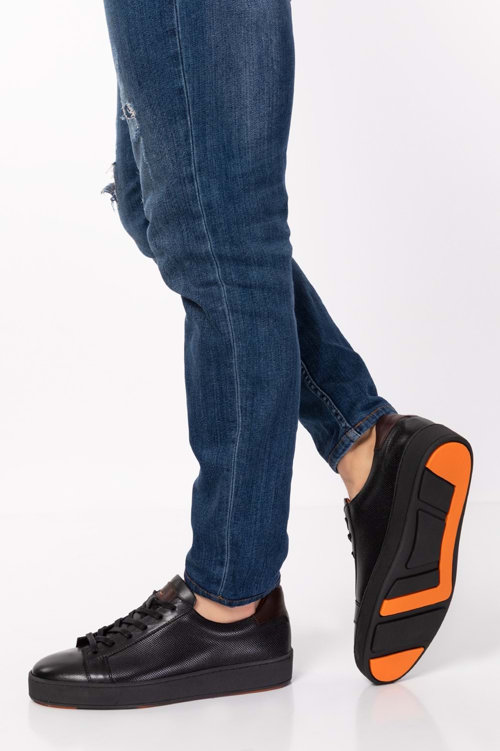 Gondol Içi Dışı Hakiki Deri Anatomik Taban Günlük Ayakkabı ny.836 - Siyah - 44