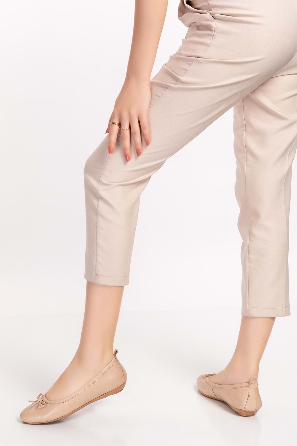 Gondol Hakiki Deri Günlük Babet esl.201 - Bej - 36