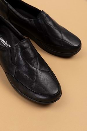 Gondol Kadın Hakiki Deri Anatomik Yumuşak Taban Günlük Ayakkabı pyt.1213 - Siyah - 40