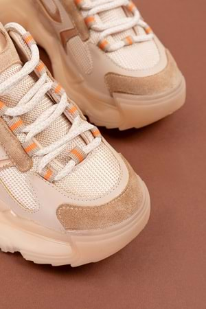 Gondol Sneakers Renkli Günlük Spor Ayakkabı mrs.60115 - Nude - 40