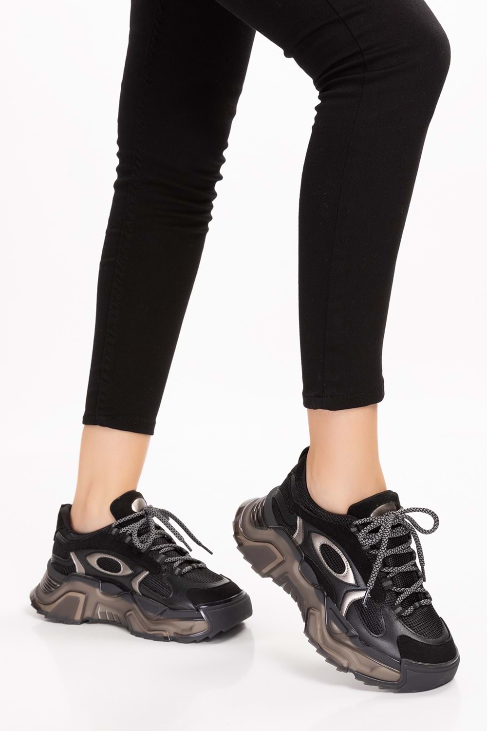 Gondol Sneakers Renkli Günlük Spor Ayakkabı mrs.60115 - Siyah - 39