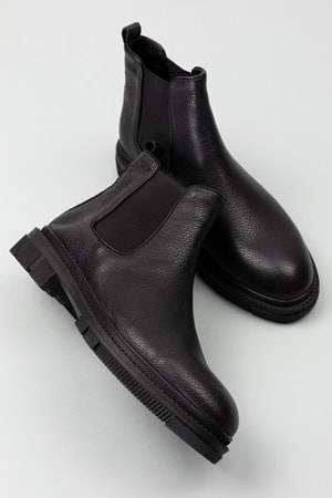 Gondol Erkek Hakiki Deri Günlük Bot src.704 - Siyah - 40