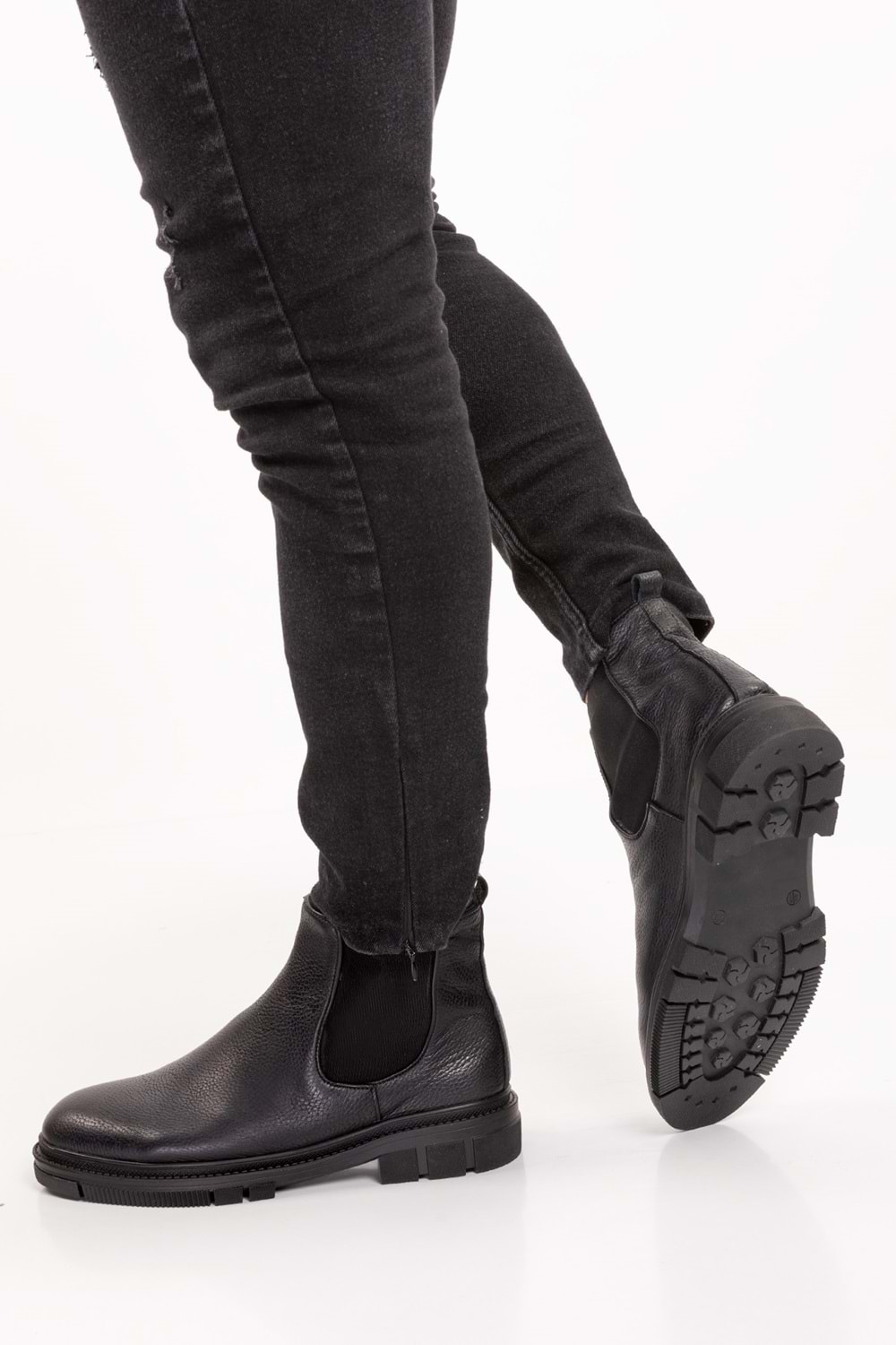 Gondol Erkek Hakiki Deri Günlük Bot src.704 - Siyah - 40