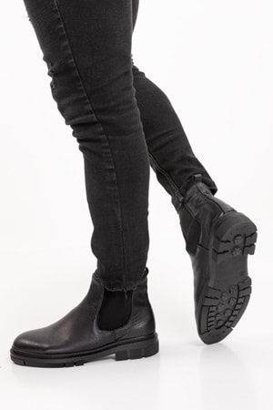 Gondol Erkek Hakiki Deri Günlük Bot src.704 - Siyah - 40