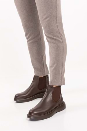 Gondol Erkek Hakiki Deri Günlük Bot src.704 - Kahverengi - 40