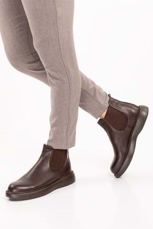 Gondol Erkek Hakiki Deri Günlük Bot src.704 - Kahverengi - 40