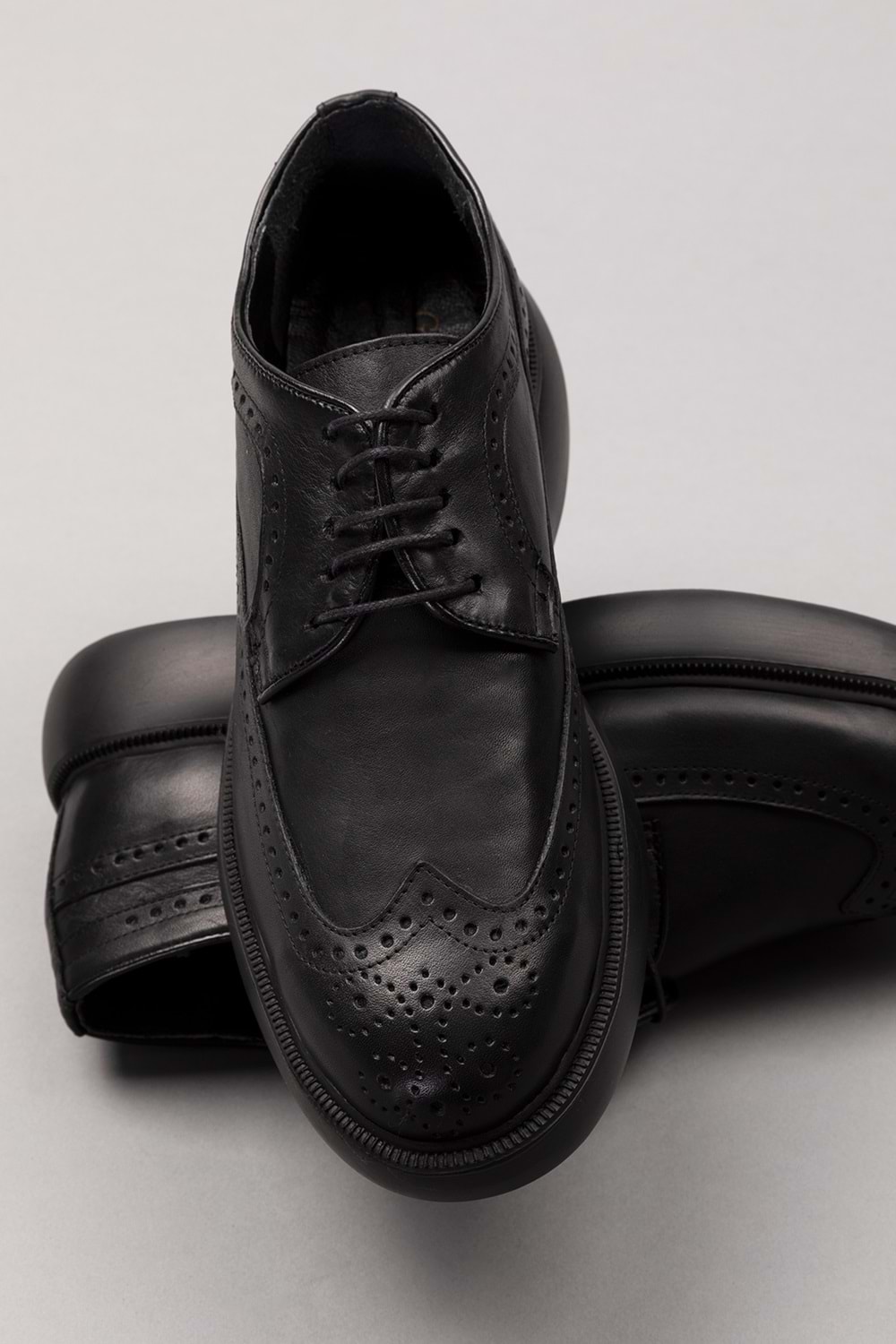 Gondol Içi Dışı Hakiki Deri Anatomik Taban Casual Ayakkabı SRC.09 - Siyah - 43