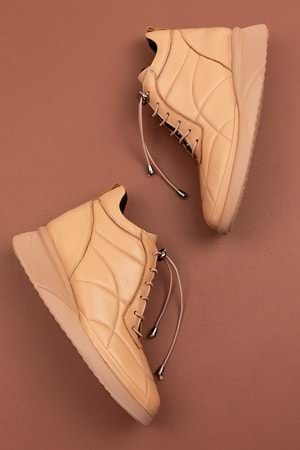 Gondol Kadın Hakiki Deri Hafif Günlük Spor Bot ndr.5515 - Nude - 42