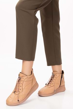 Gondol Kadın Hakiki Deri Hafif Günlük Spor Bot ndr.5515 - Nude - 42