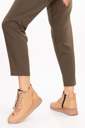 Gondol Kadın Hakiki Deri Hafif Günlük Spor Bot ndr.5515 - Nude - 42