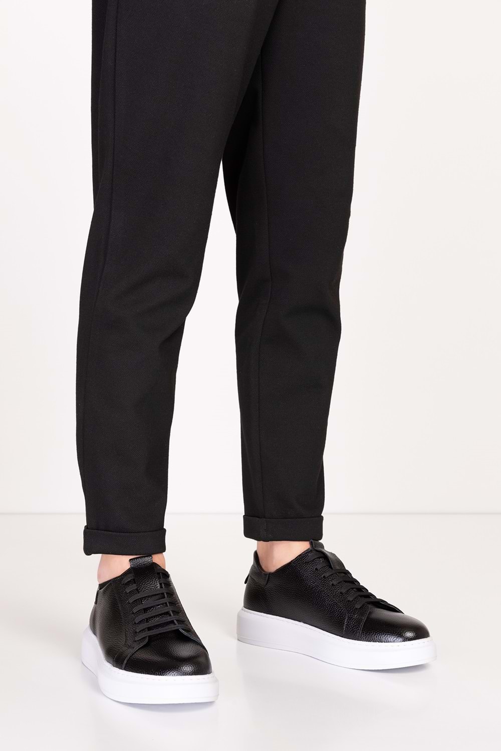 Gondol Içi Dışı Hakiki Deri Günlük Rahat Ayakkabı mals.352 - Siyah B.T. - 39