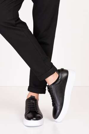 Gondol Içi Dışı Hakiki Deri Günlük Rahat Ayakkabı mals.352 - Siyah B.T. - 39