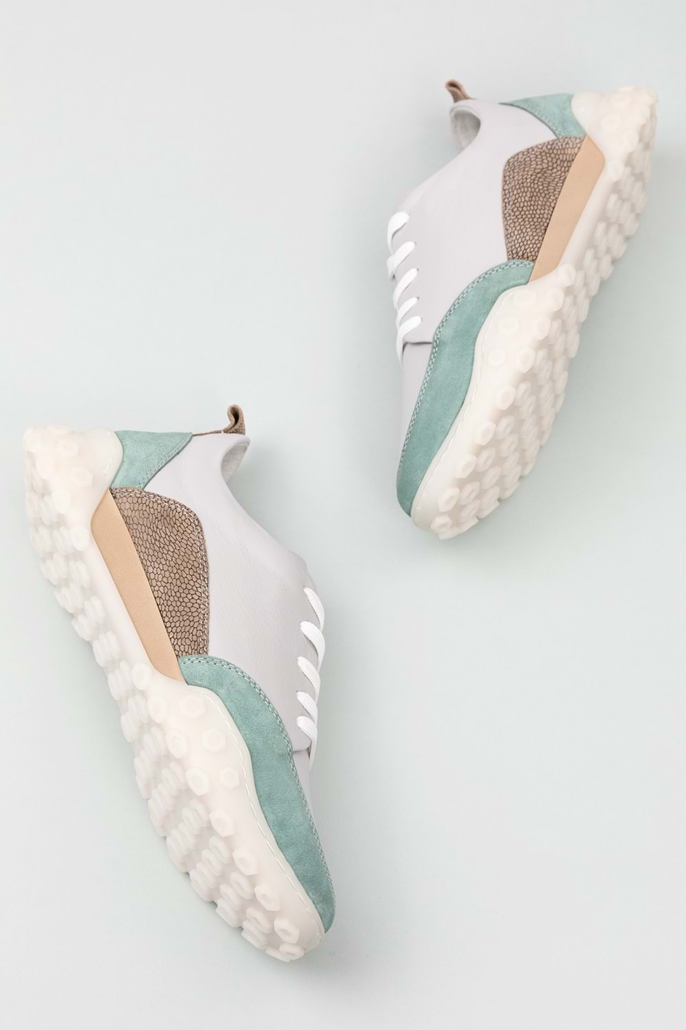 Gondol Hakiki Deri Kalın Rahat Günlük Spor Ayakkabı yt.2403 - Gri - 36