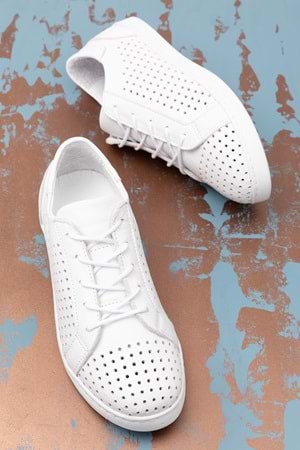 Gondol Kadın Hakiki Deri Günlük Rahat Ayakkabı gnd.108 - Beyaz - 40