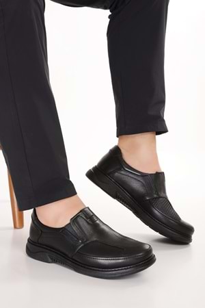 Gondol Erkek Hakiki Deri Kemik Çıkıntısına Özel Ayakkabı af.2090 - Siyah - 41