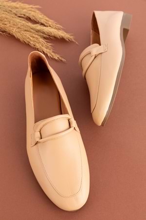 Gondol Hakiki Deri Kadın Babet tzr.109 - Nude - 40